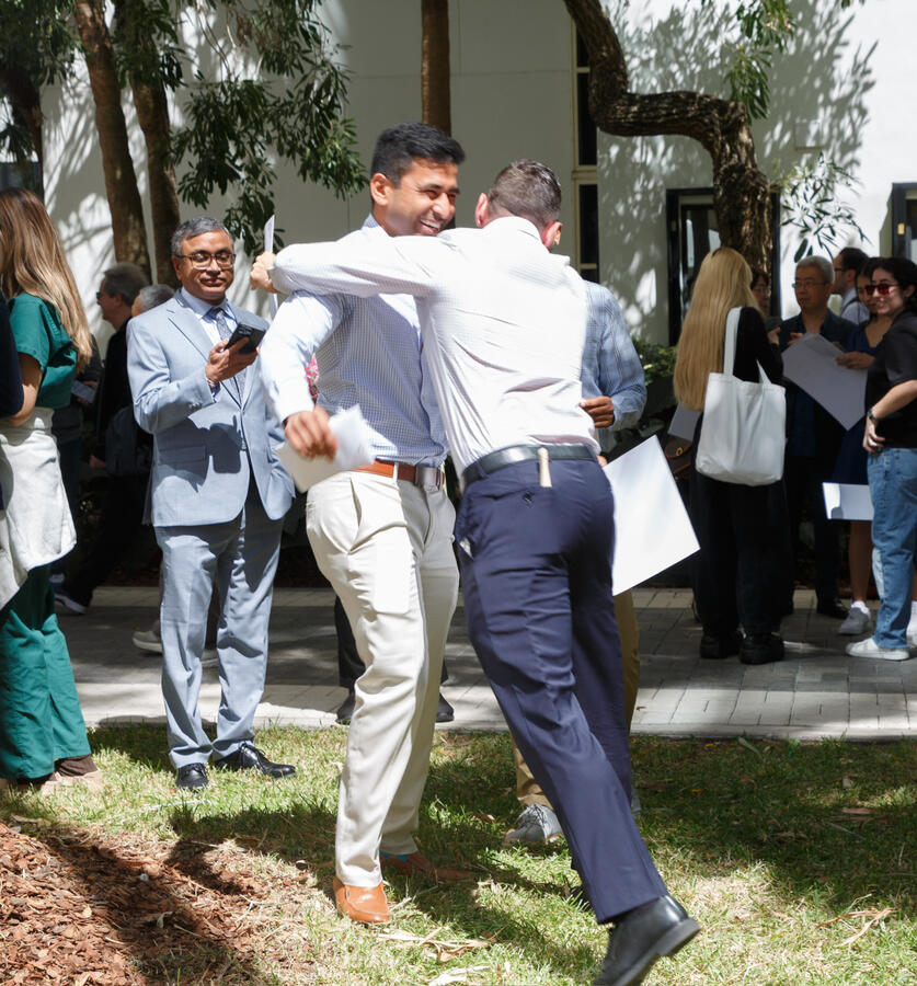 Back of my head during our conversation.